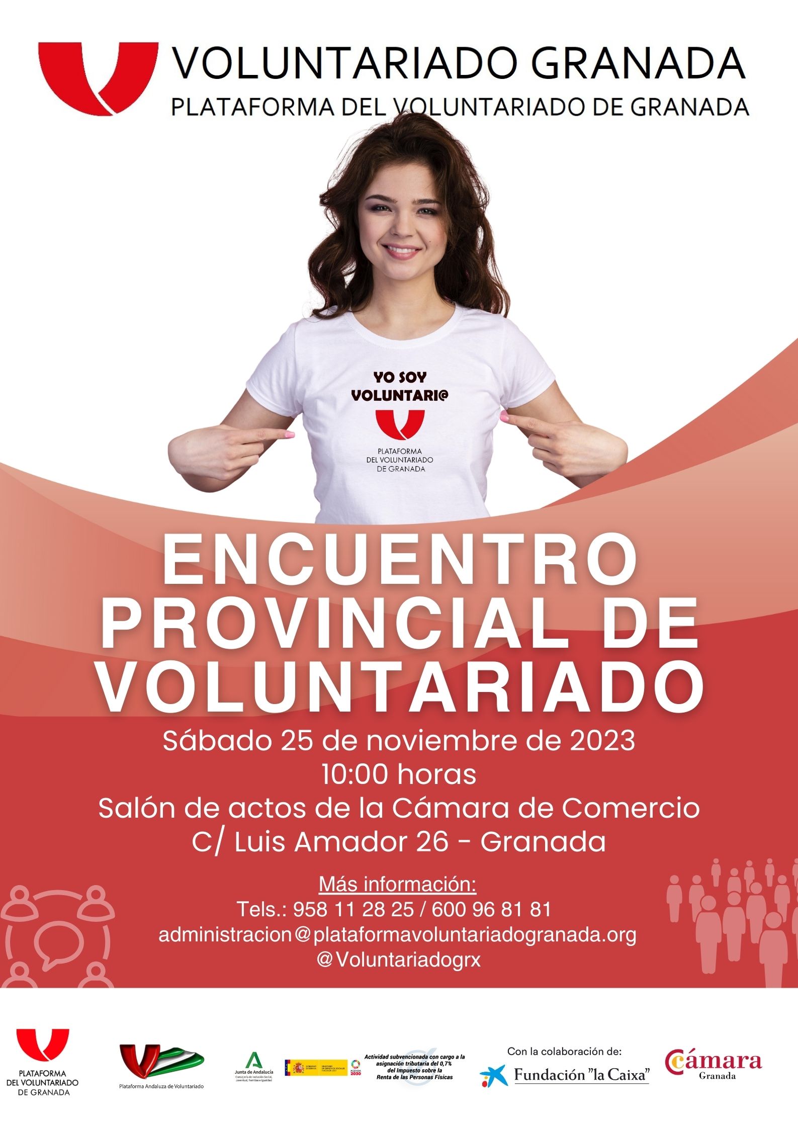 El Encuentro Provincial de Voluntariado 2023 tendr lugar este sbado en Granada
