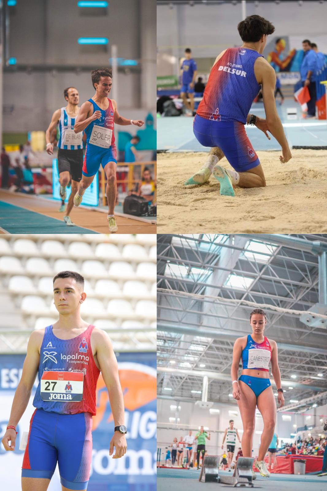 Cuatro atletas del Atletismo Delsur-Cooperativa la Palma en el campeonato de Espaa sub23 