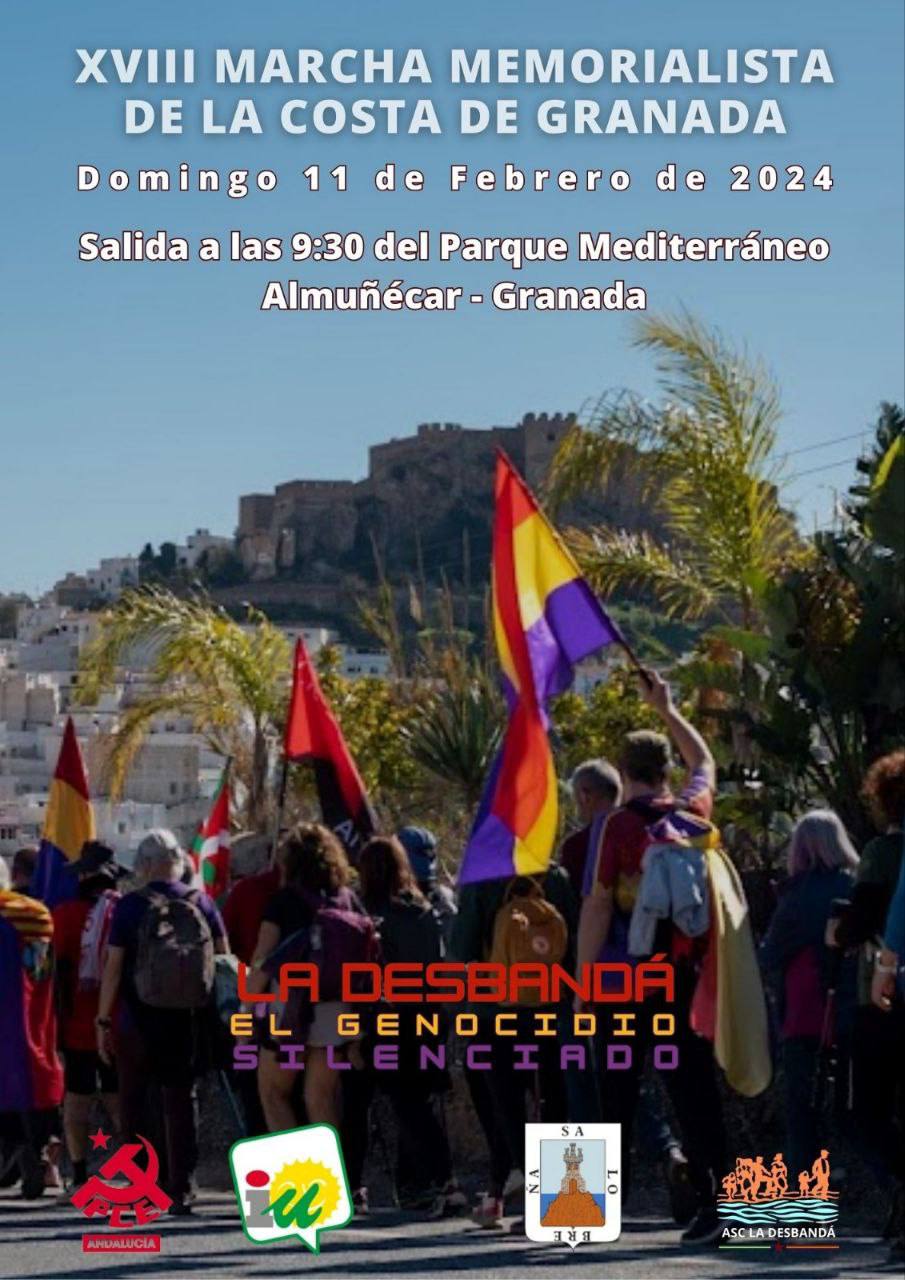 Almucar Unida para la Gente invita al pueblo sexitano a unirse a la marcha de La Desband este Domingo desde el parque Mediterrneo 