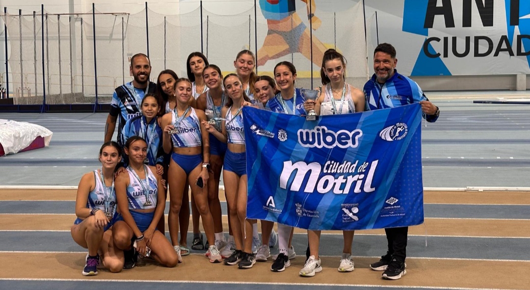 El equipo Sub14 femenino del Club de Atletismo Wiber Ciudad de Motril logra el bronce en pista cubierta en el XX Campeonato de Andaluca