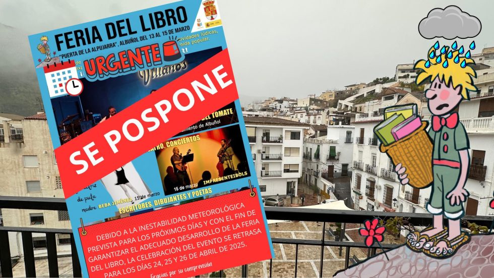 Se pospone la Feria del Libro de Albuol ante la previsin de lluvia obliga 