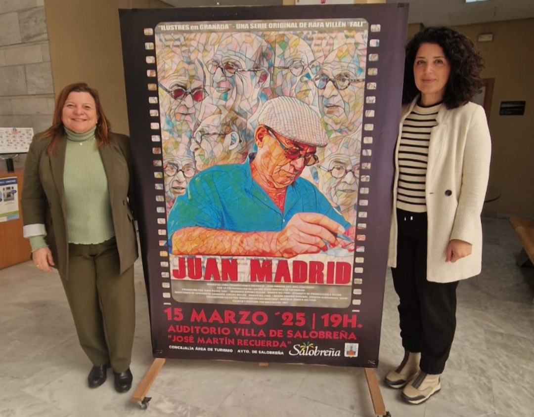 Salobrea acoge la inauguracin de la serie de Rafa Villn 'Ilustres en Granada' por Juan Madrid 