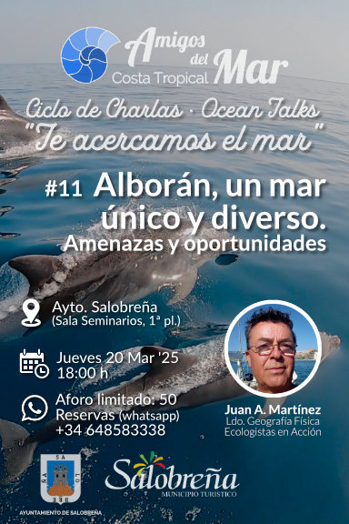 Una conferencia analizar en Salobrea las amenazas y oportunidades del Mar de Alborn