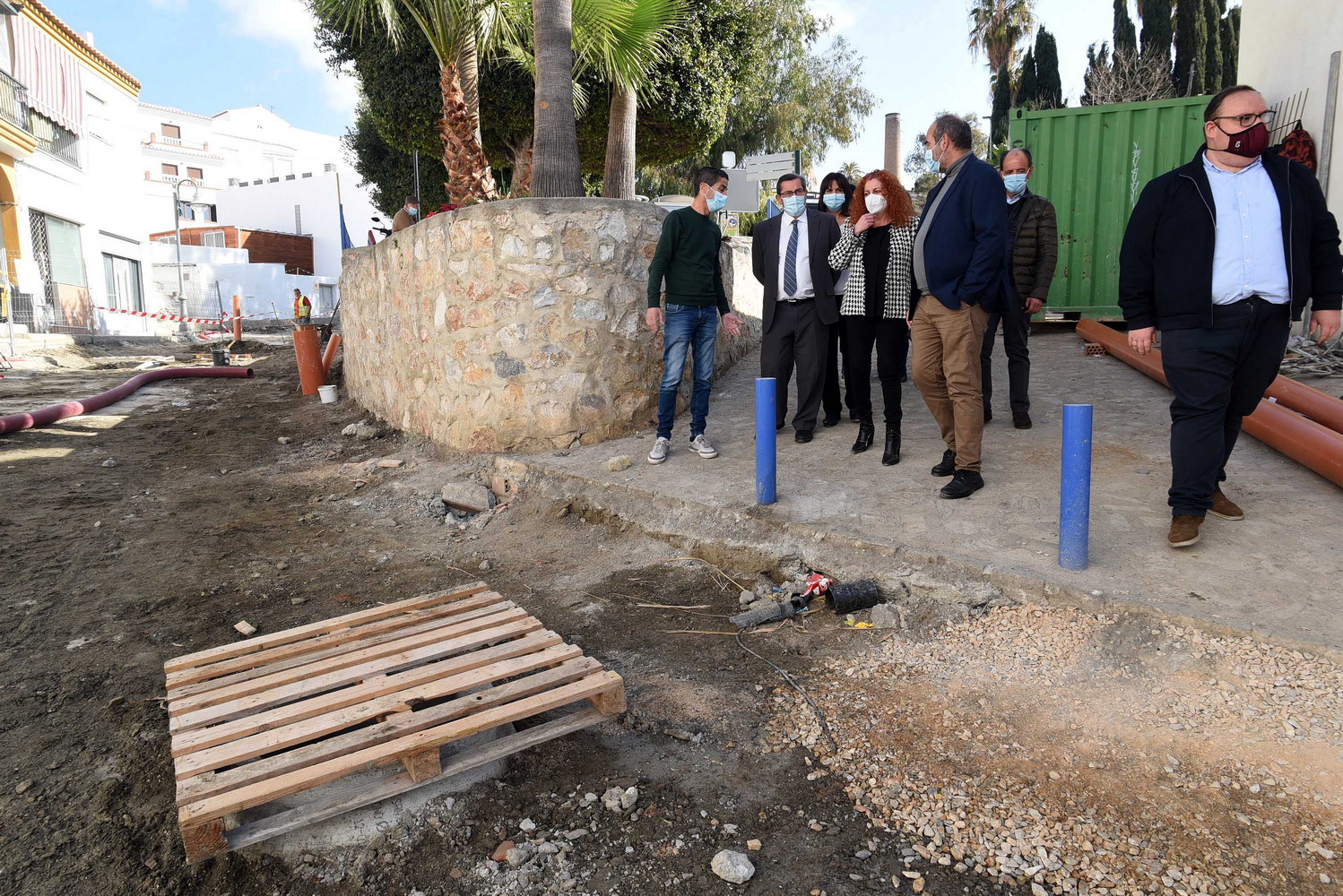 El presidente de Diputacin visita Salobrea para conocer el estado de las obras que se estn ejecutando en la Villa.